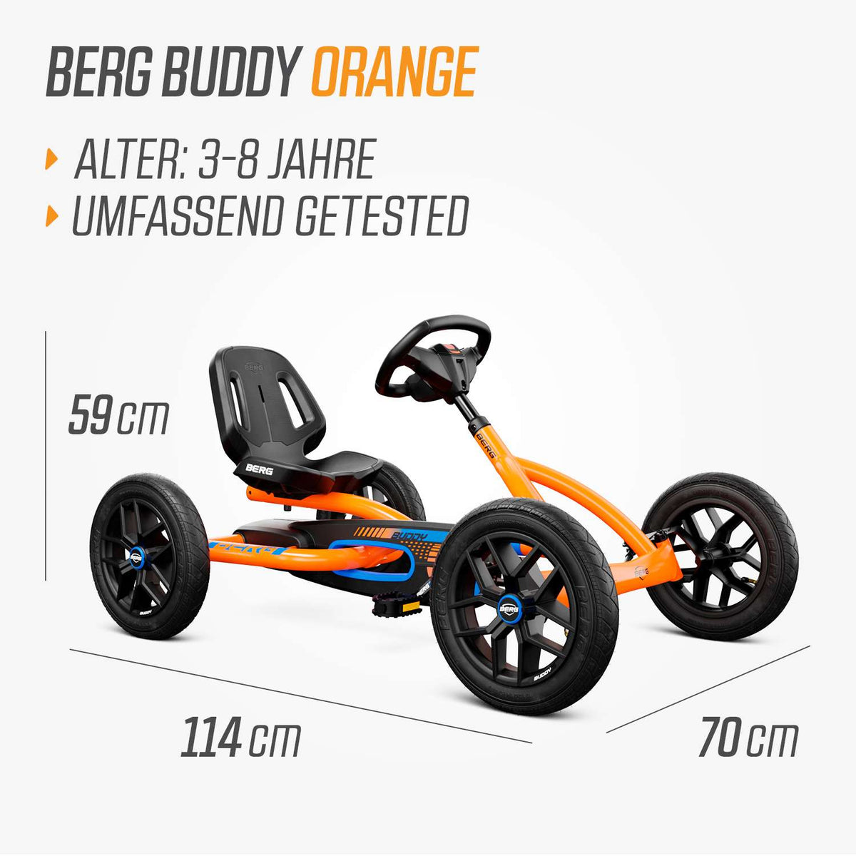 BERG Gokart Buddy B-Orange WORK