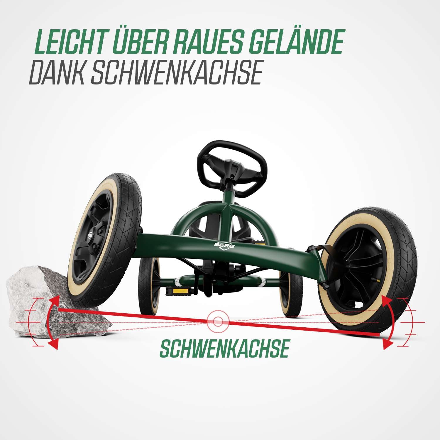 BERG Gokart Buddy Retro grün