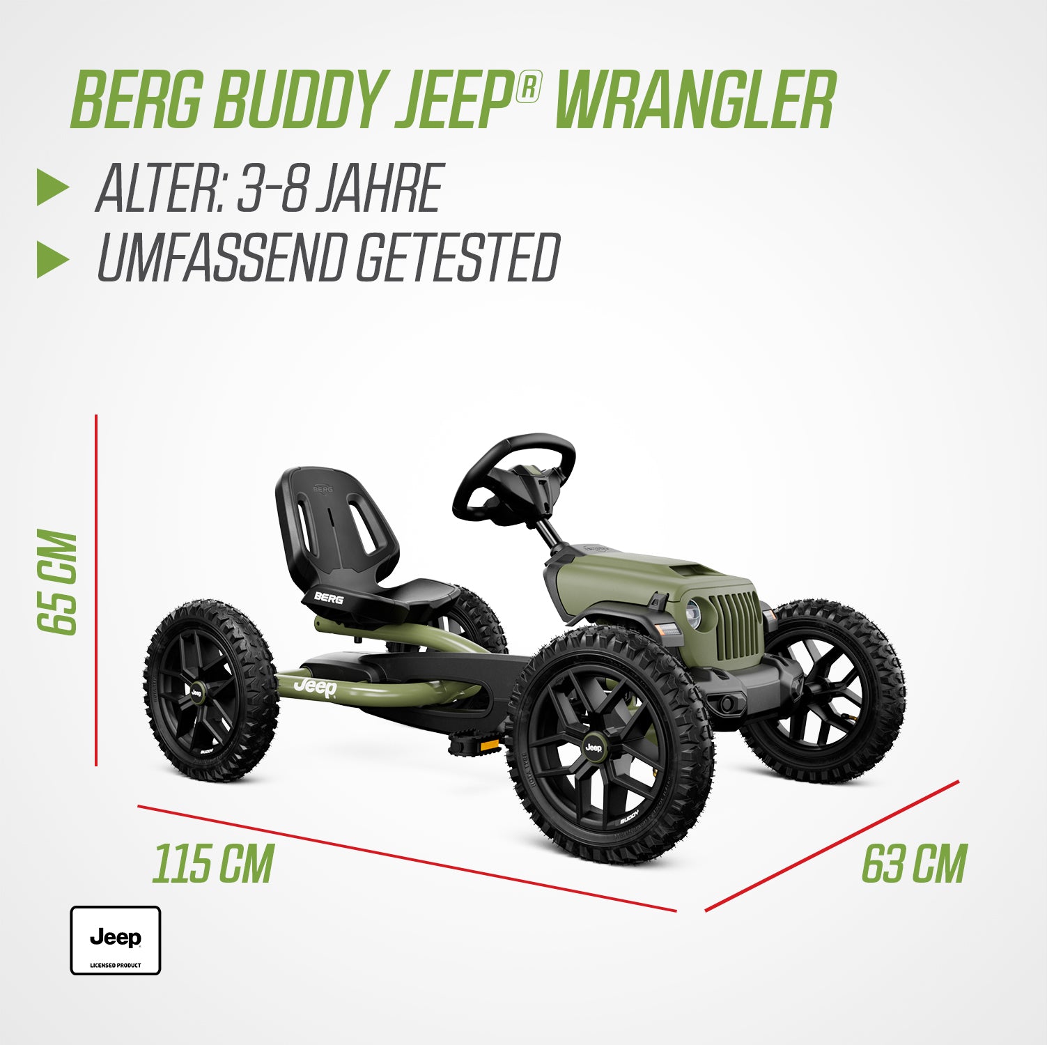 BERG Gokart Buddy Jeep Wrangler