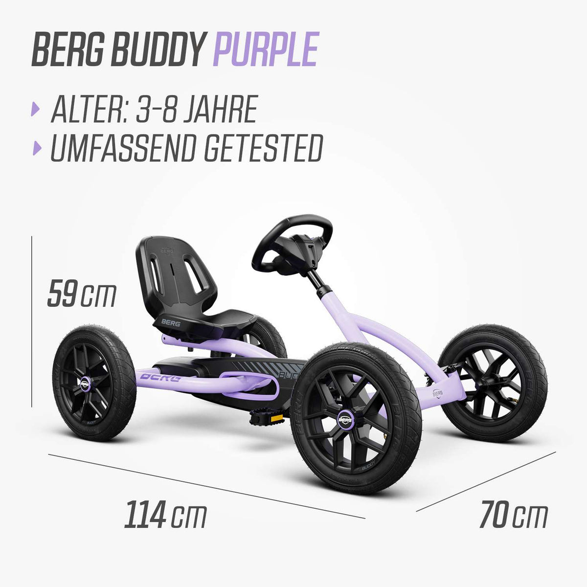 BERG Gokart Buddy Purple WORK