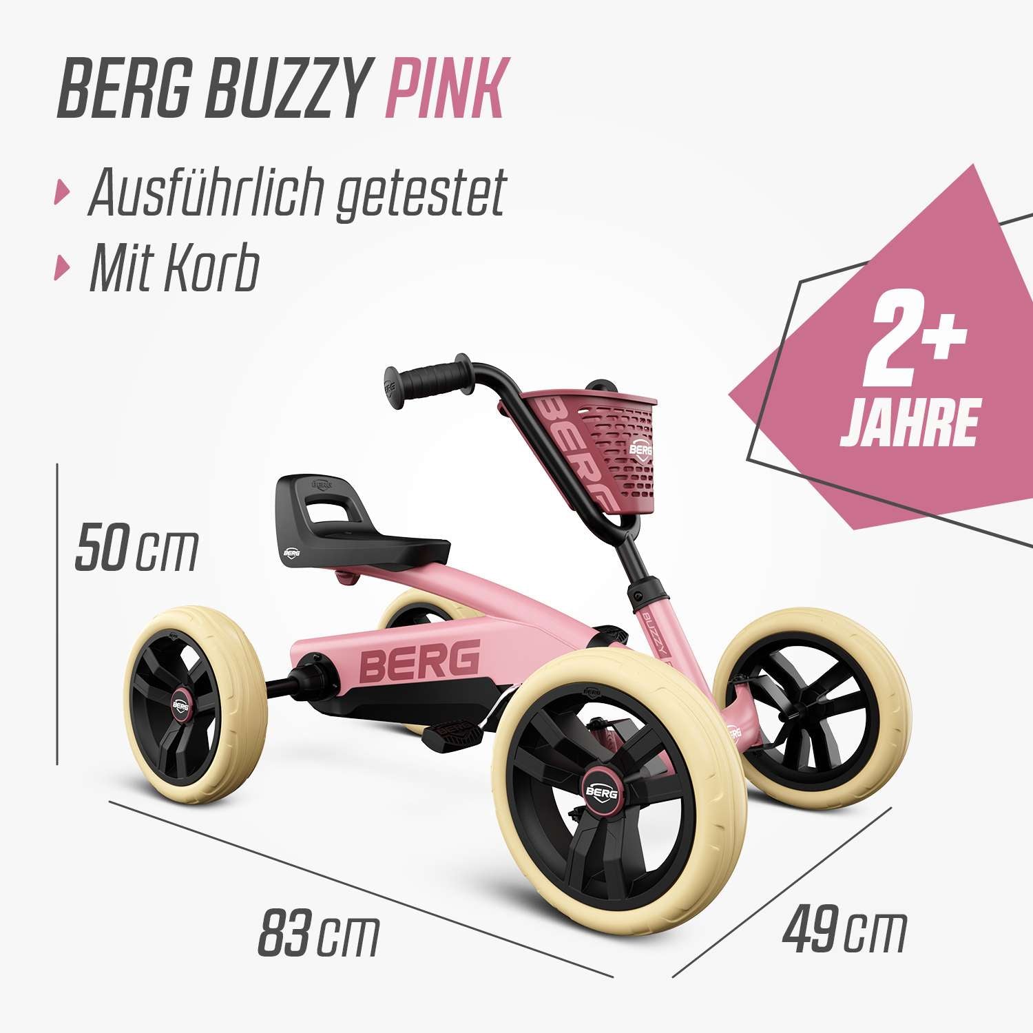 BERG Gokart Buzzy Pink