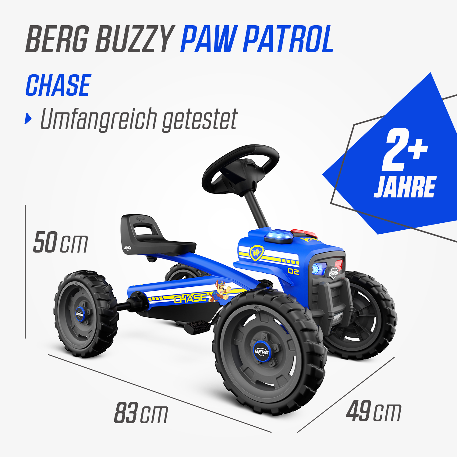 BERG Gokart Buzzy Paw Patrol Chase - Das Gokart zum Film