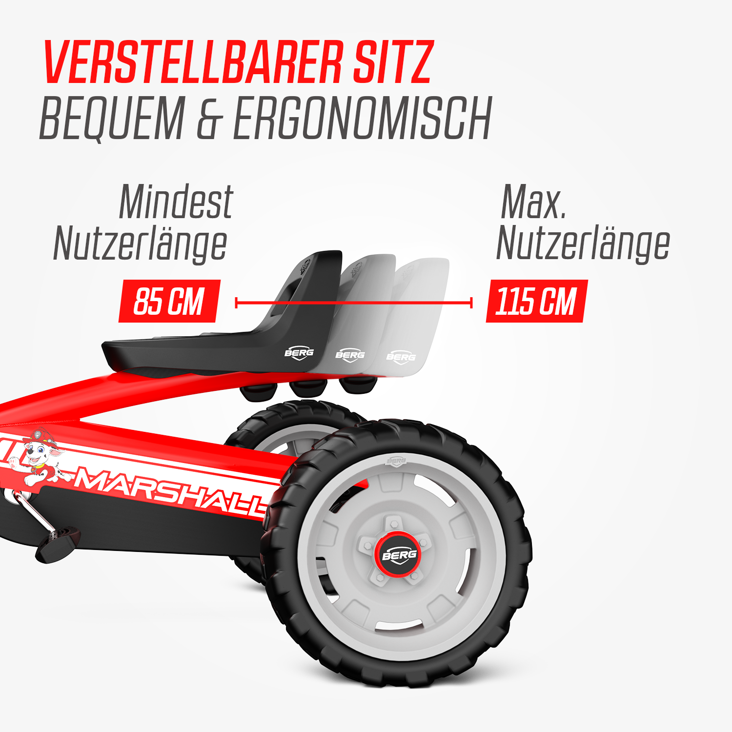 BERG Gokart Buzzy Paw Patrol Marshall - Das Gokart zum Film