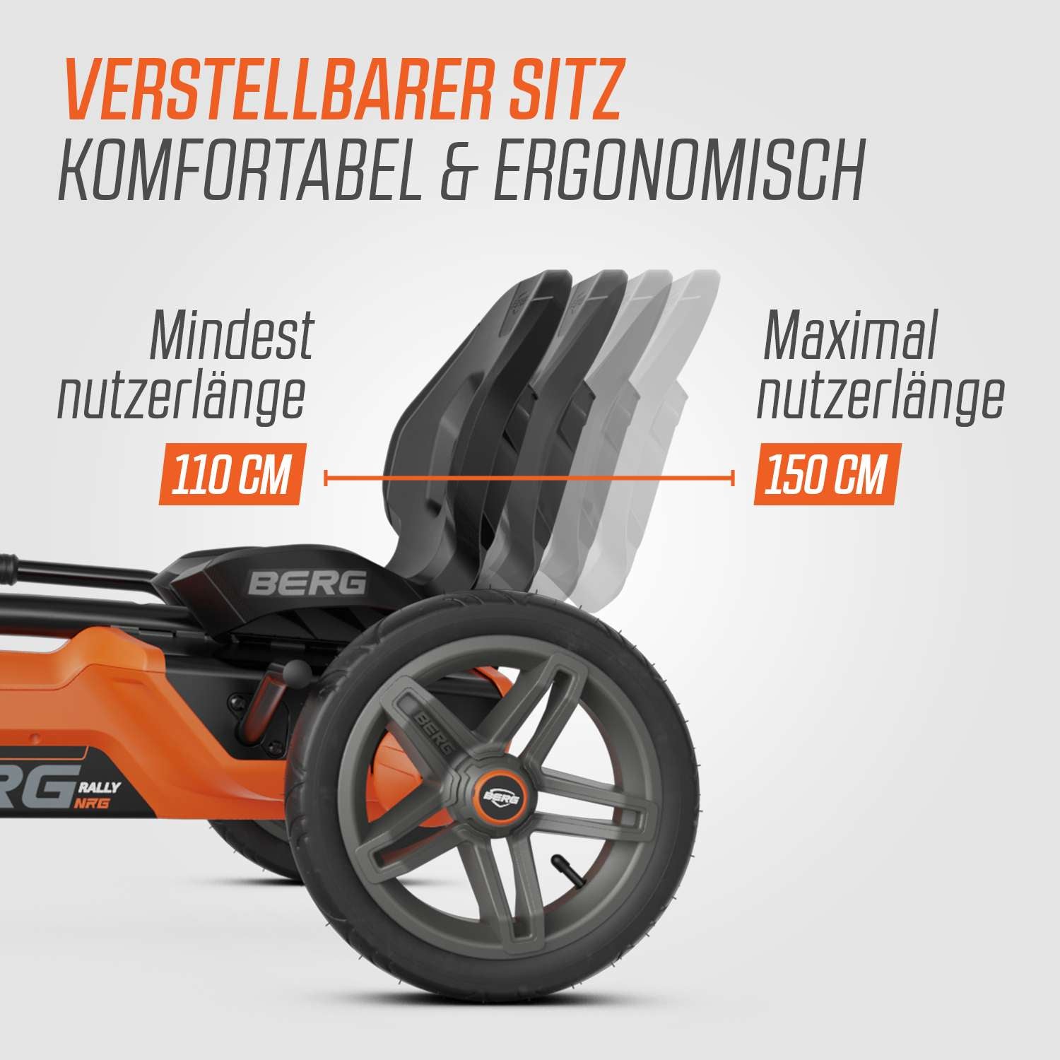 BERG Gokart Rally NRG Orange 4TWO