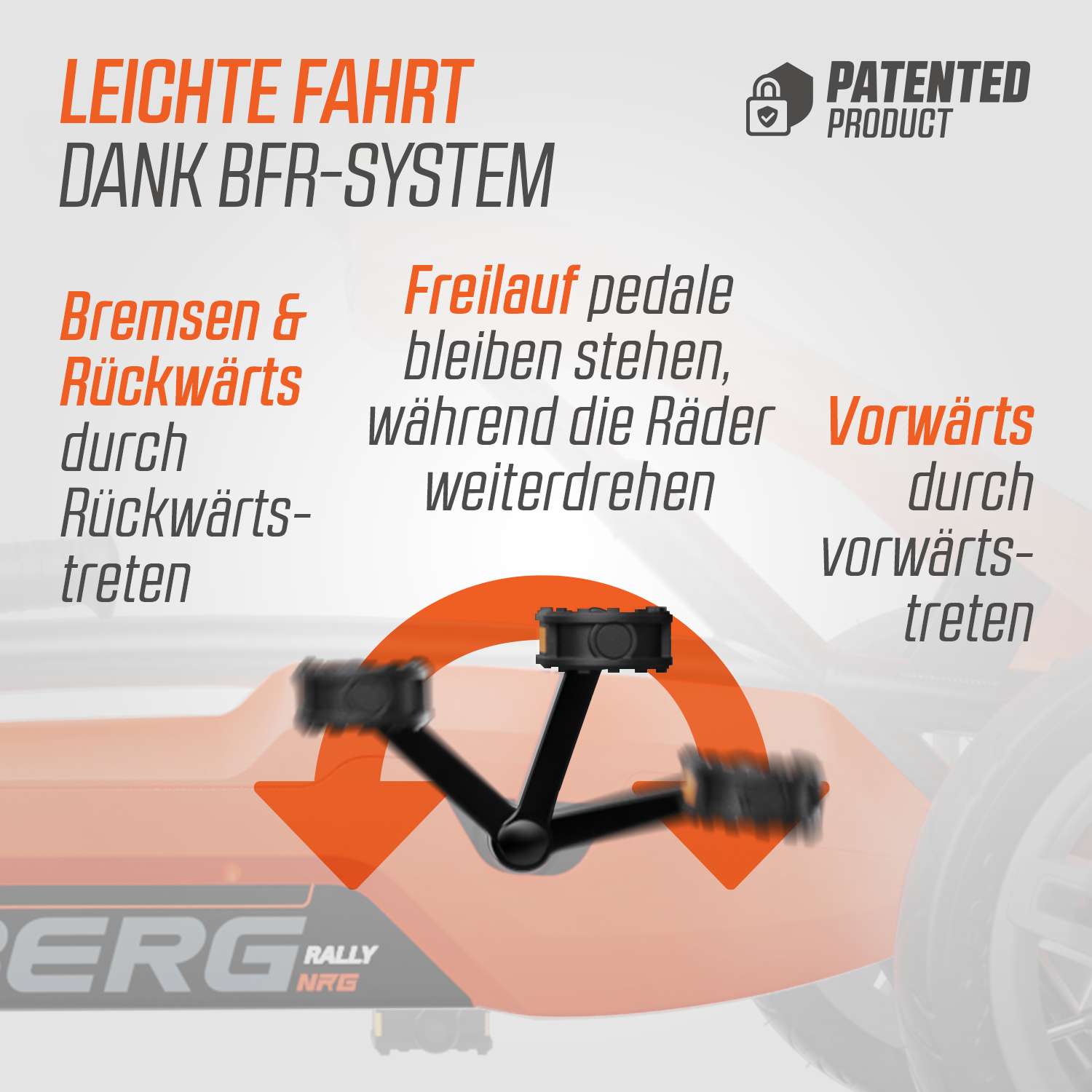 BERG Gokart Rally NRG Orange 4TWO