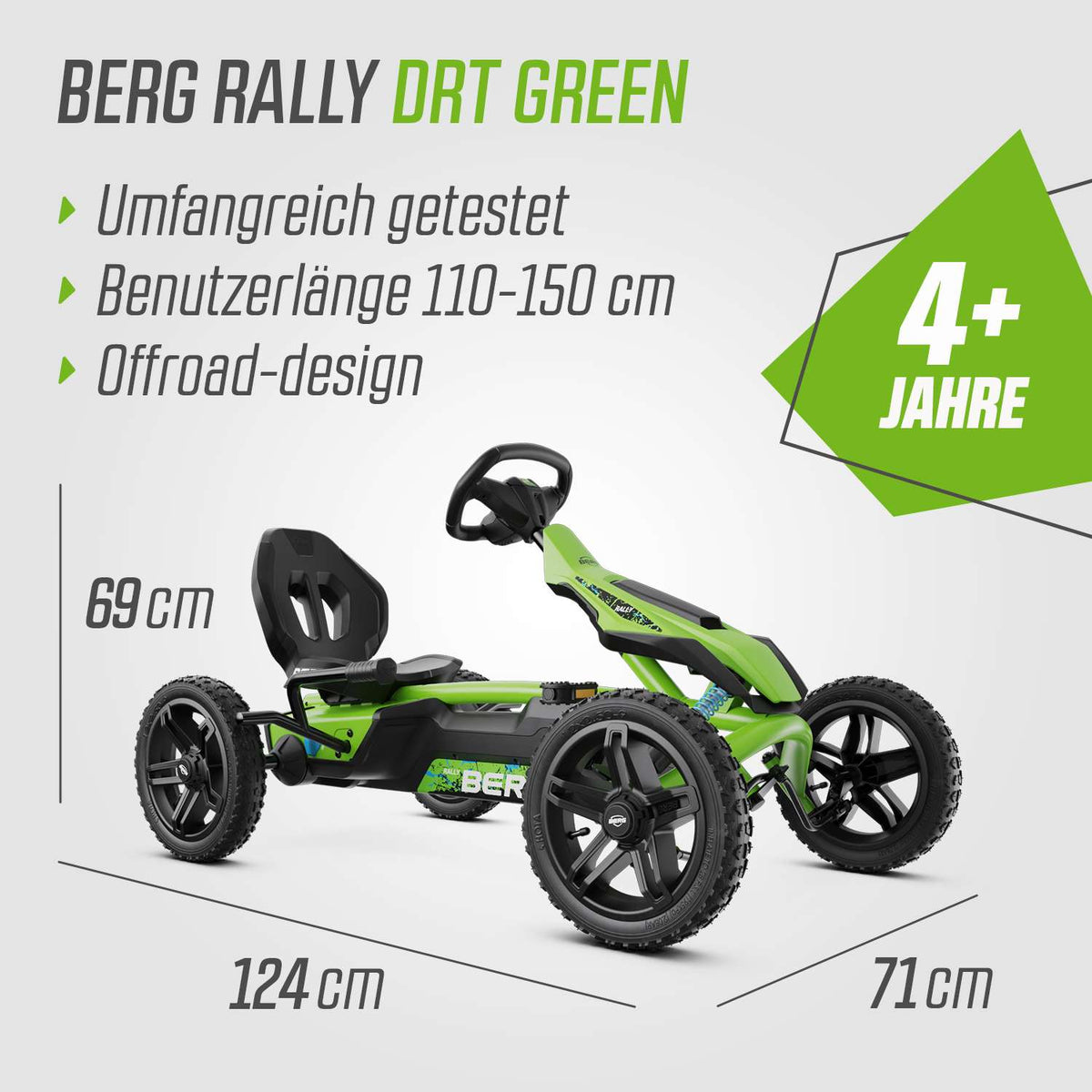 BERG Gokart Rally DRT Grün WORK