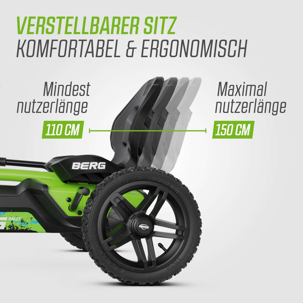 BERG Gokart Rally DRT Grün WORK