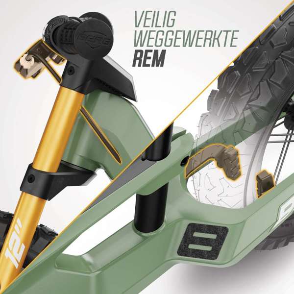 BERG Biky Cross GREEN mit Handbremse