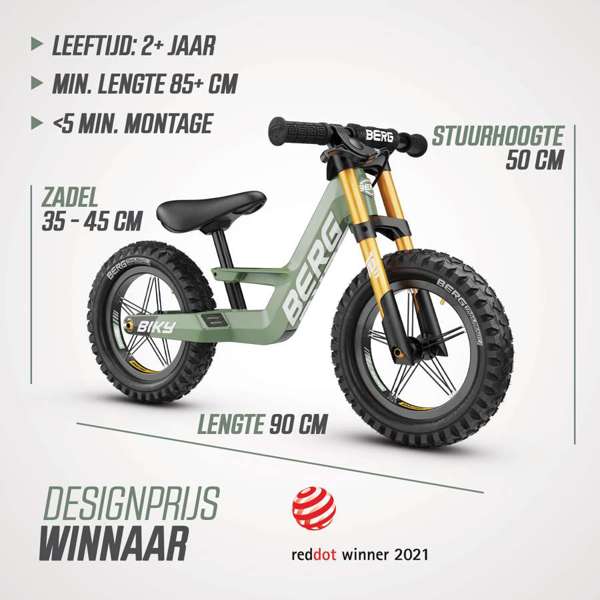 BERG Biky Cross GREEN mit Handbremse
