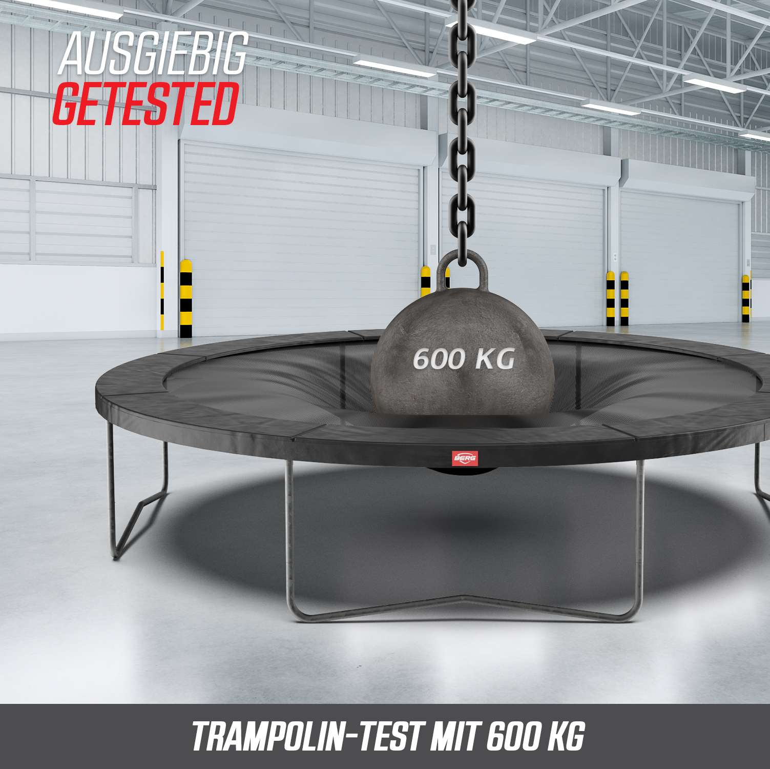 BERG Trampolin Favorit mit Netz rund