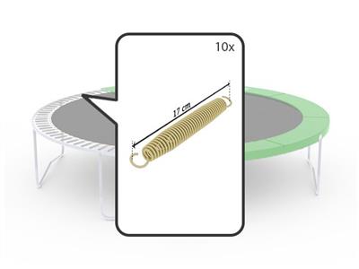 Trampolin Feder Goldspring Basic, 10 Stk.