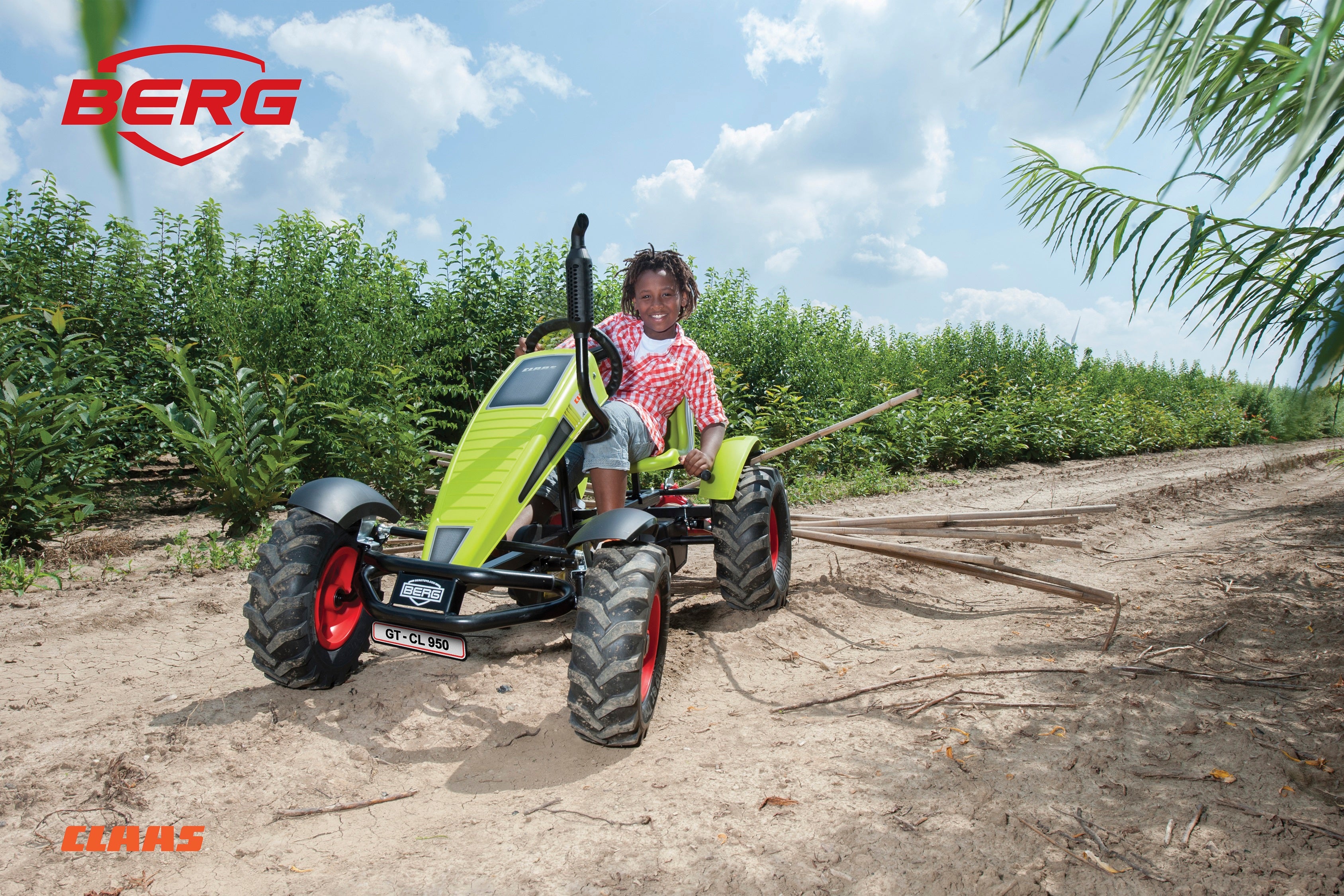 AKTION BERG Gokart Traxx Claas Elektro