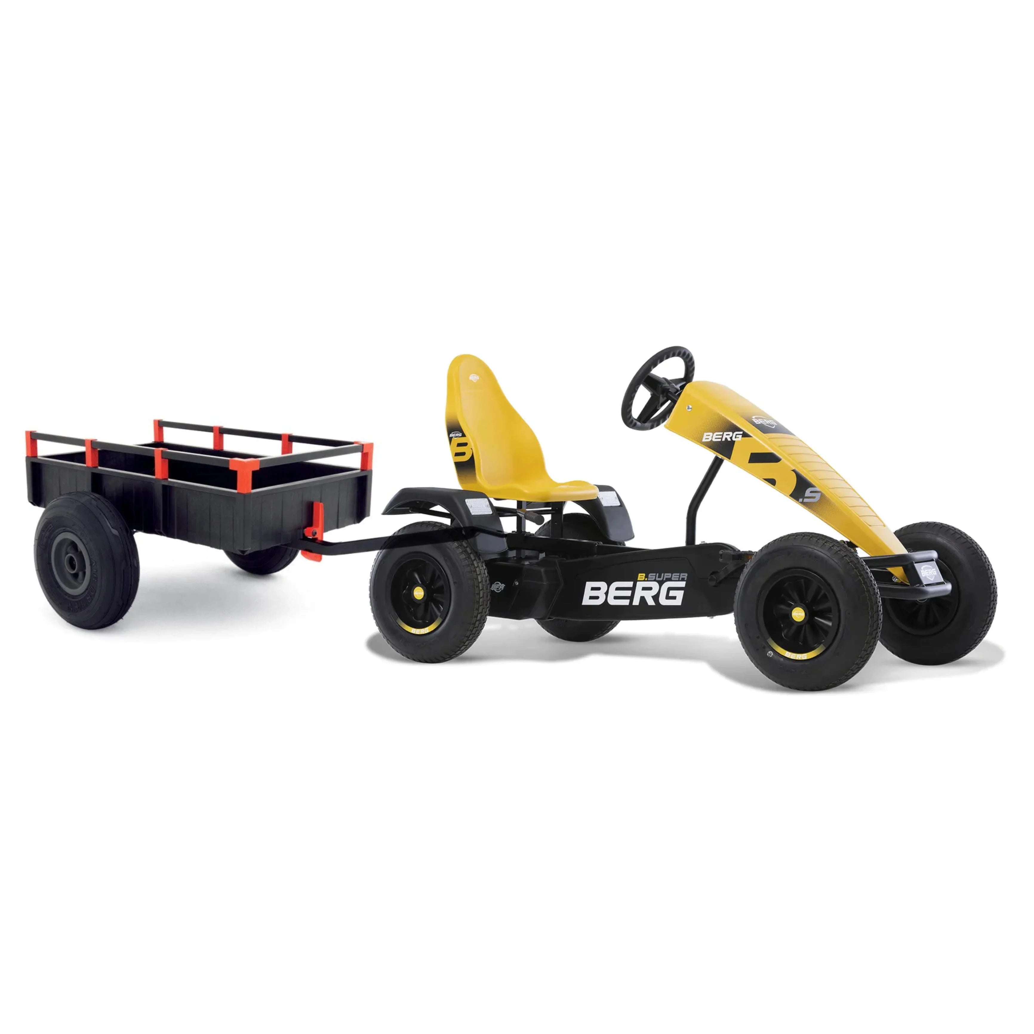 Aktion Set BERG Gokart B.Super Gelb (Anhänger -50%)