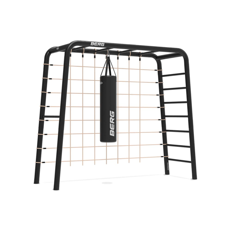 BERG PlayBase Medium TL mit Kletternetz und Boxsack