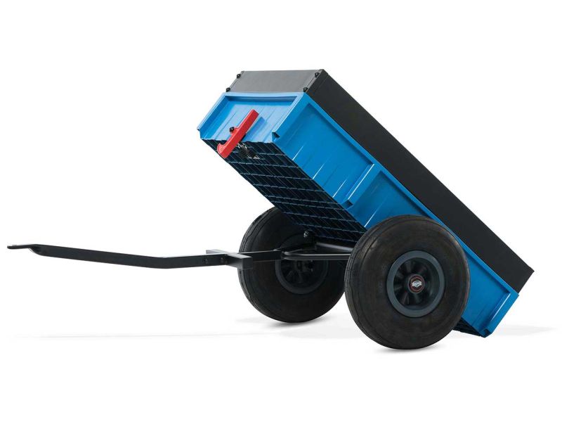 BERG Gokart Kippanhänger Steel Trailer XL blau