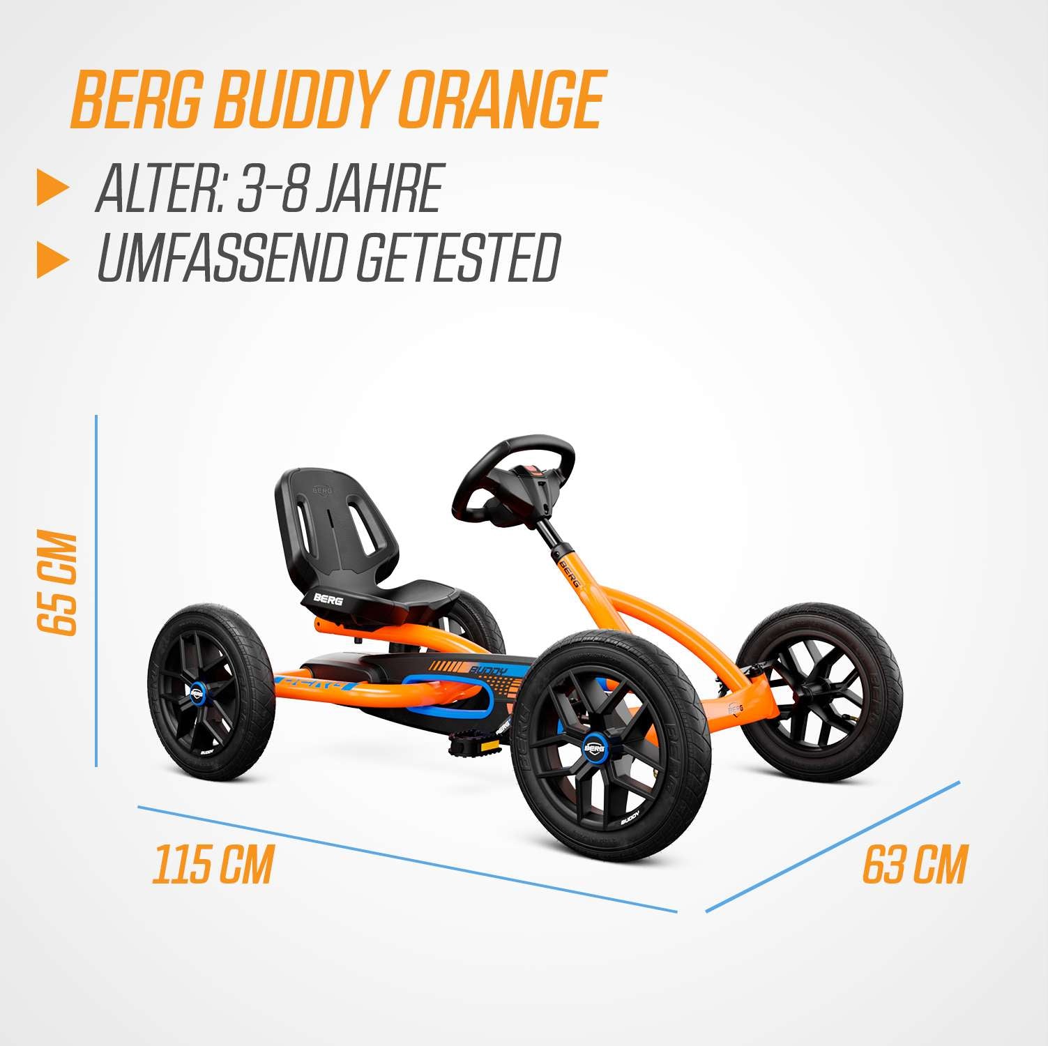 BERG Gokart Buddy B-Orange 4TWO