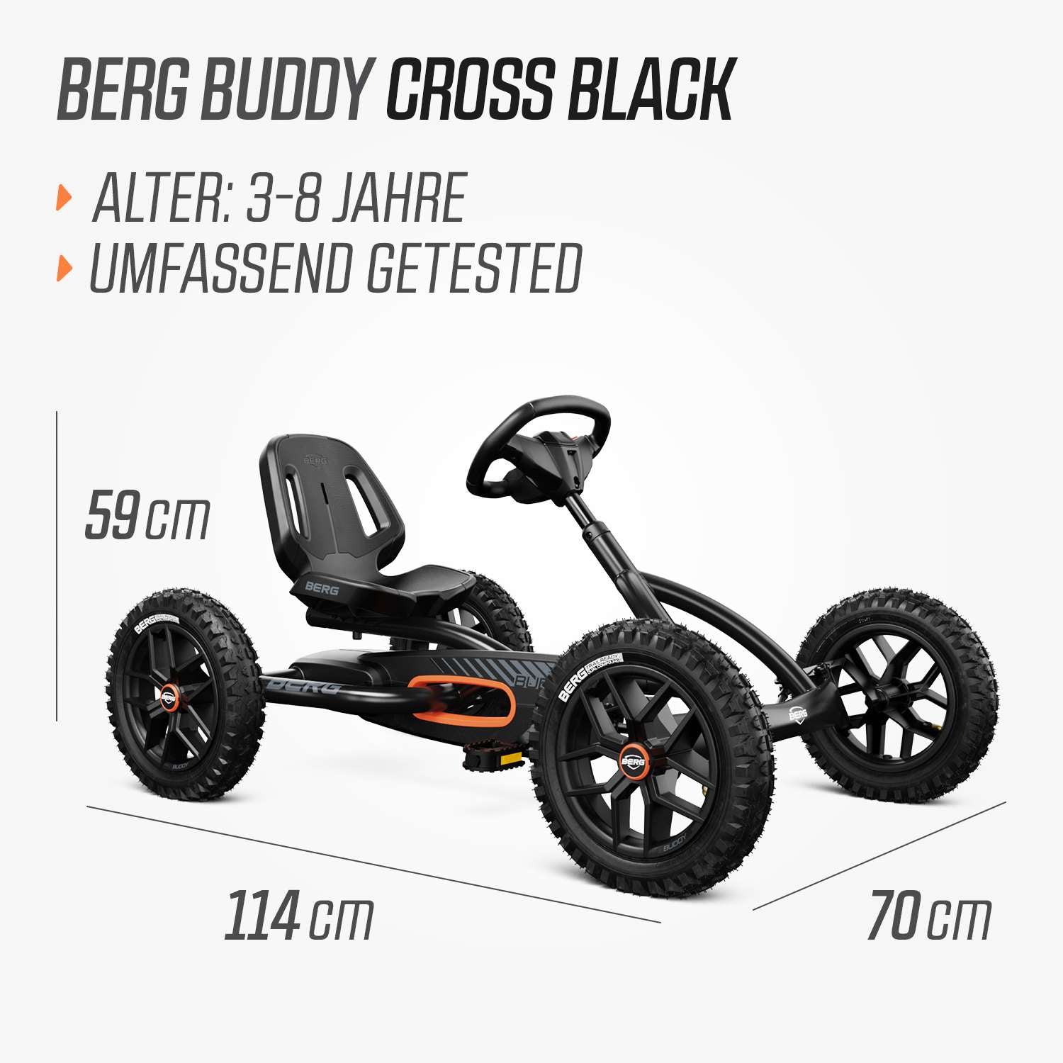 BERG Gokart Buddy Cross Black