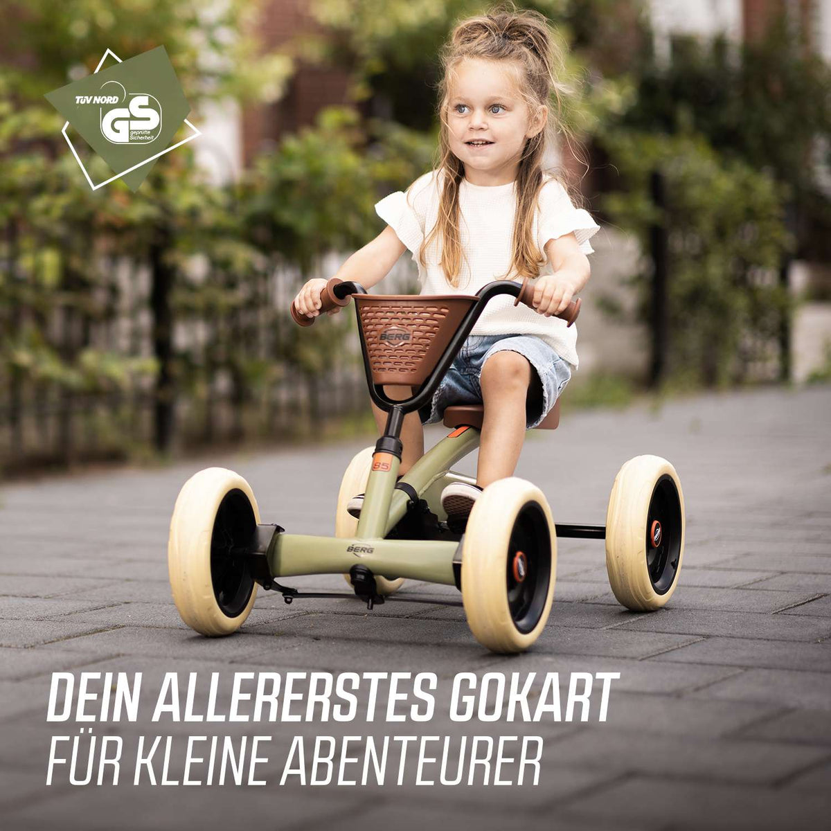 BERG Gokart Buzzy Retro Grün