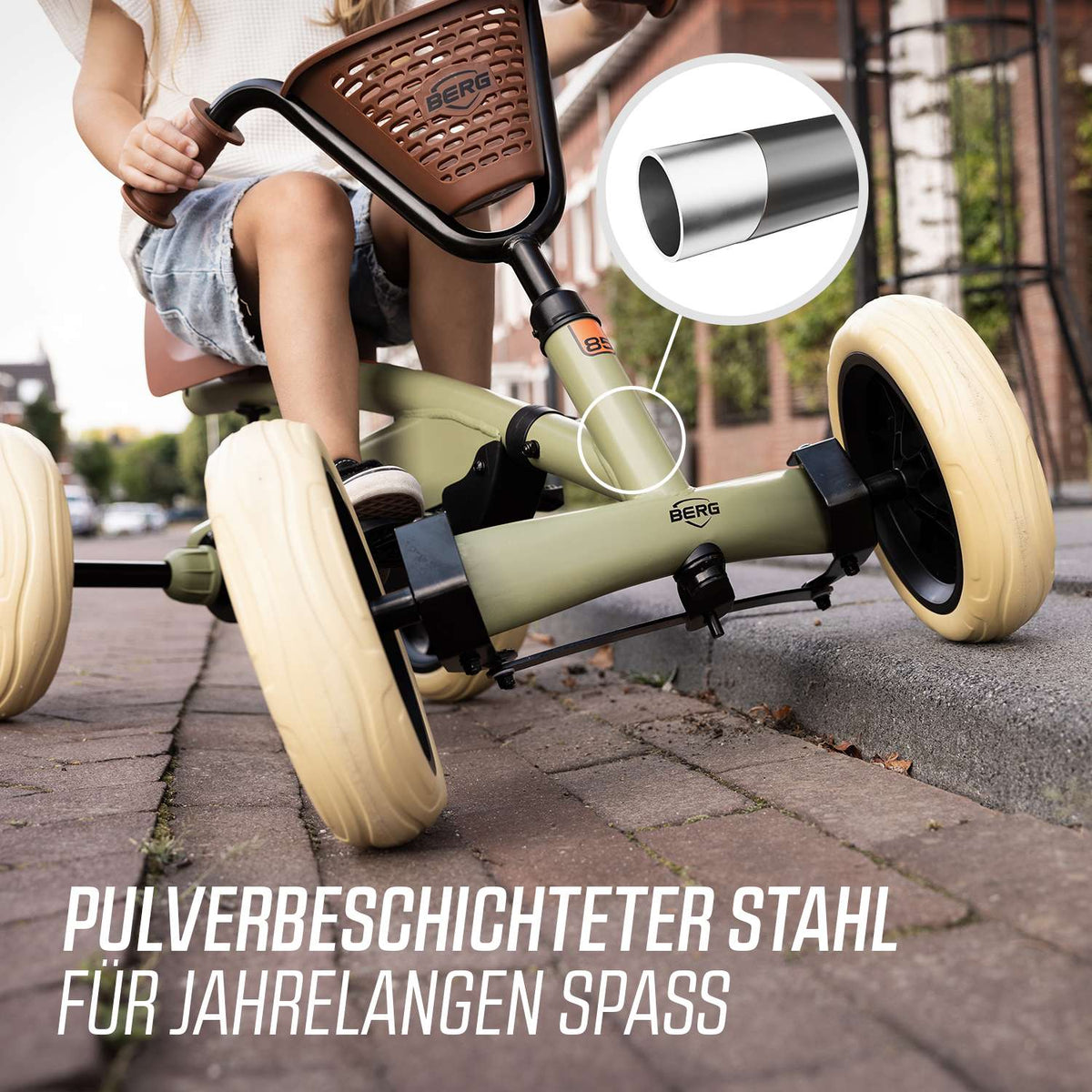 BERG Gokart Buzzy Retro Grün