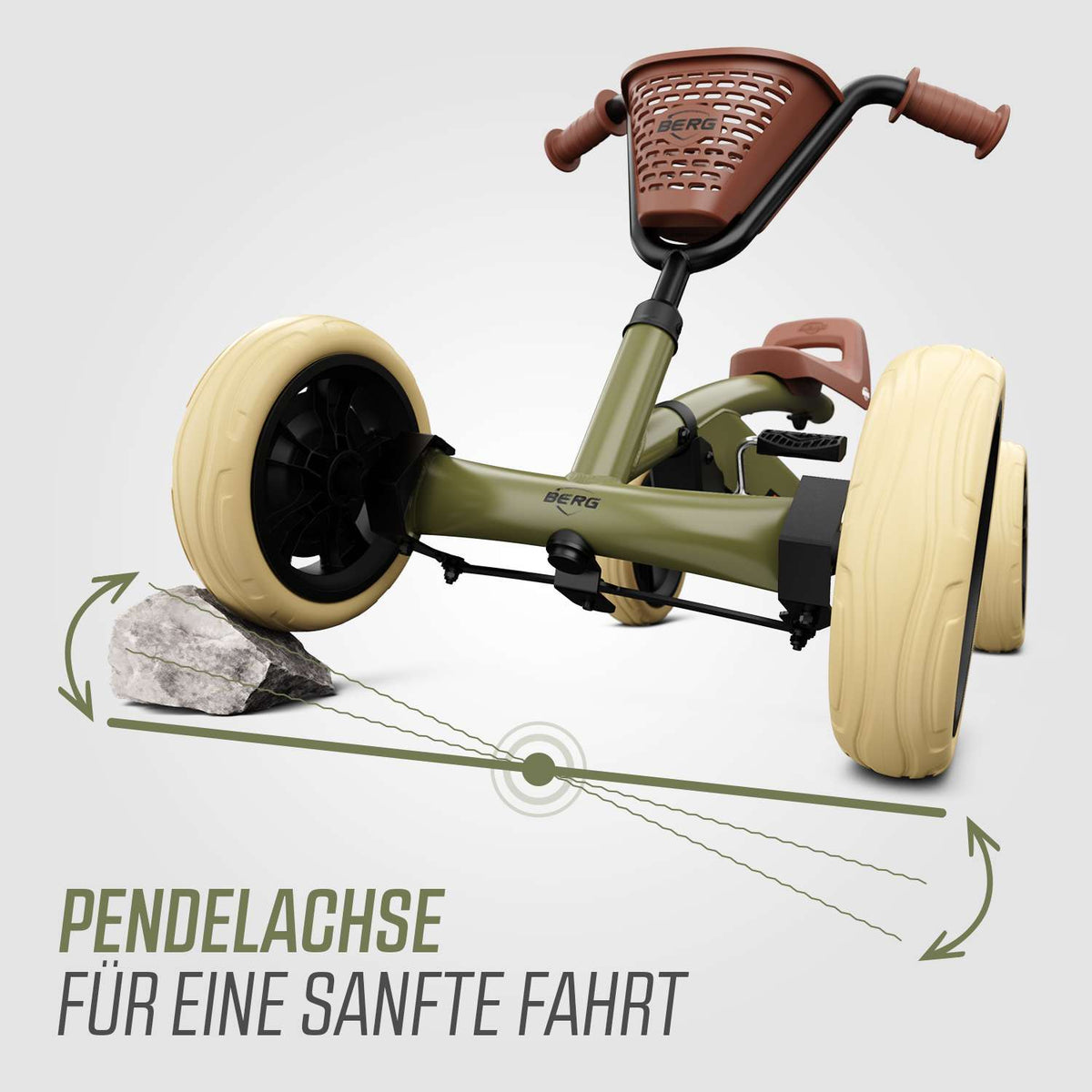 BERG Gokart Buzzy Retro Grün