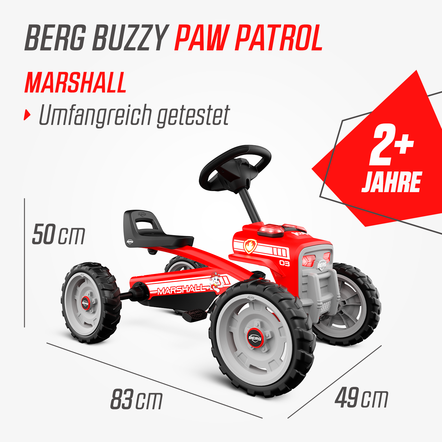 BERG Gokart Buzzy Paw Patrol Marshall - Das Gokart zum Film