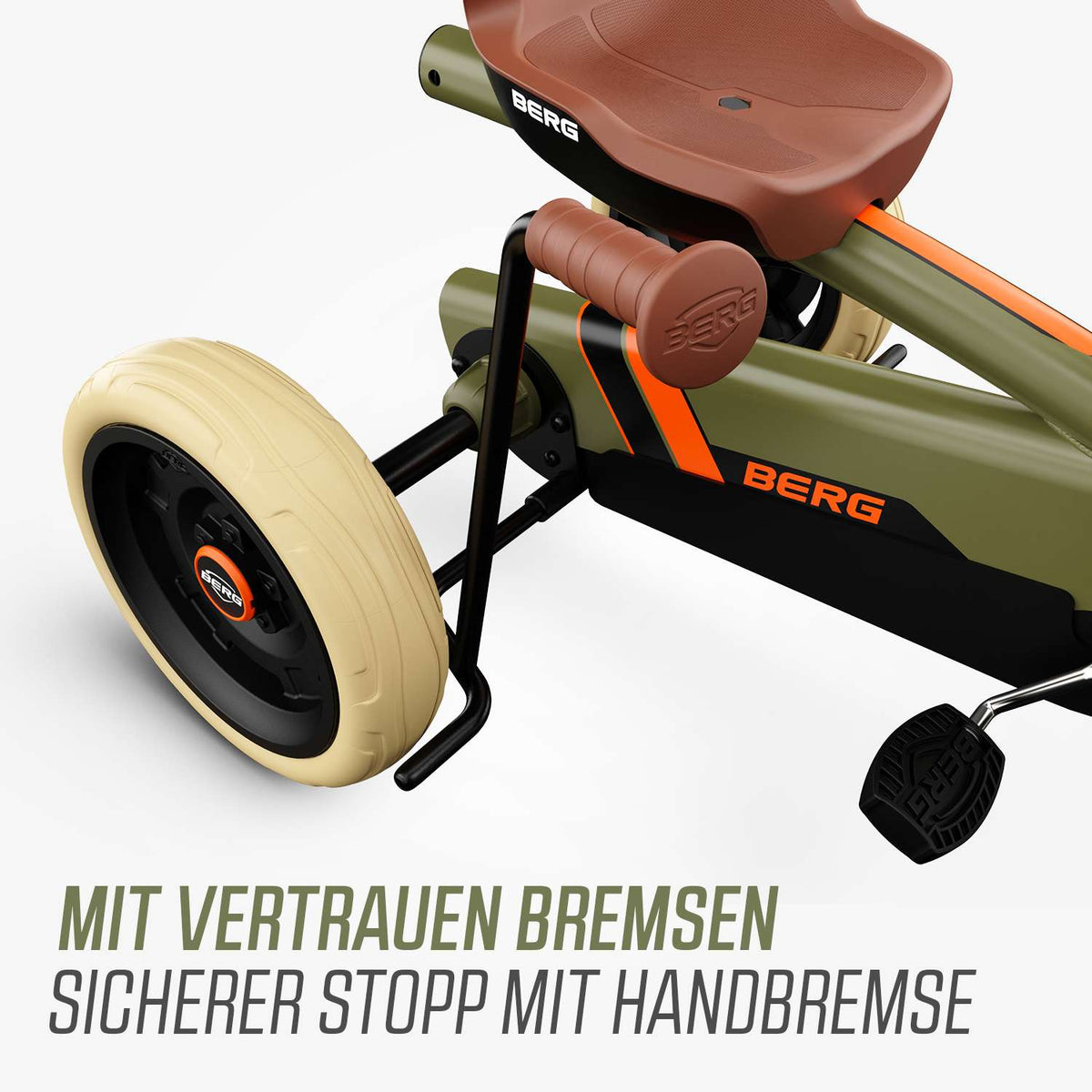 BERG Gokart Buzzy Retro Grün 2-in-1