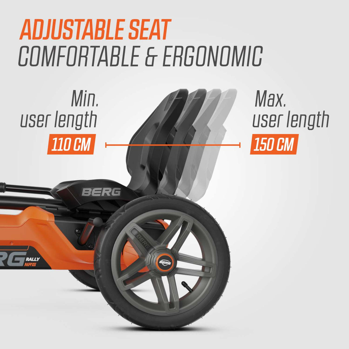 BERG Gokart Rally NRG Orange TRAVEL Profi