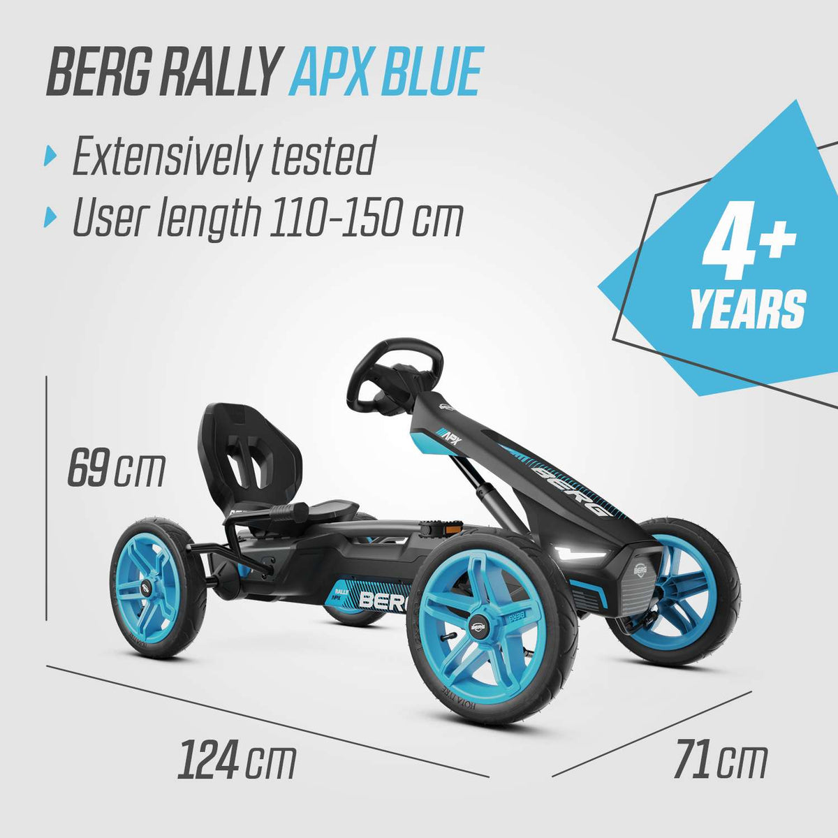 BERG Gokart Rally APX Blau 4TWO