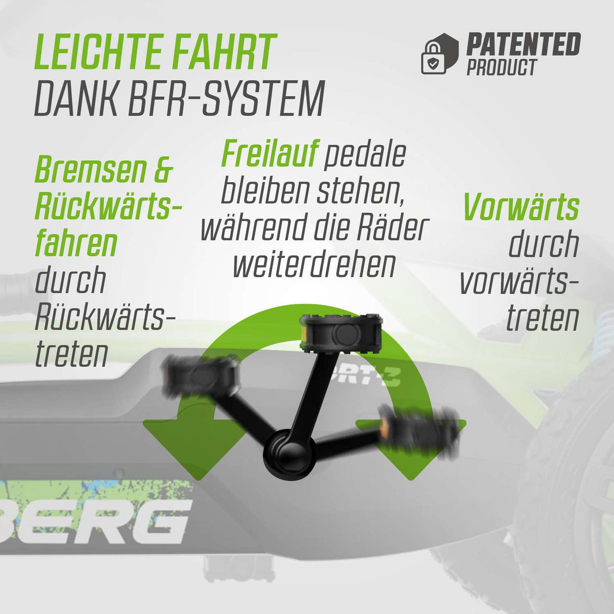 BERG Gokart Rally DRT Grün WORK