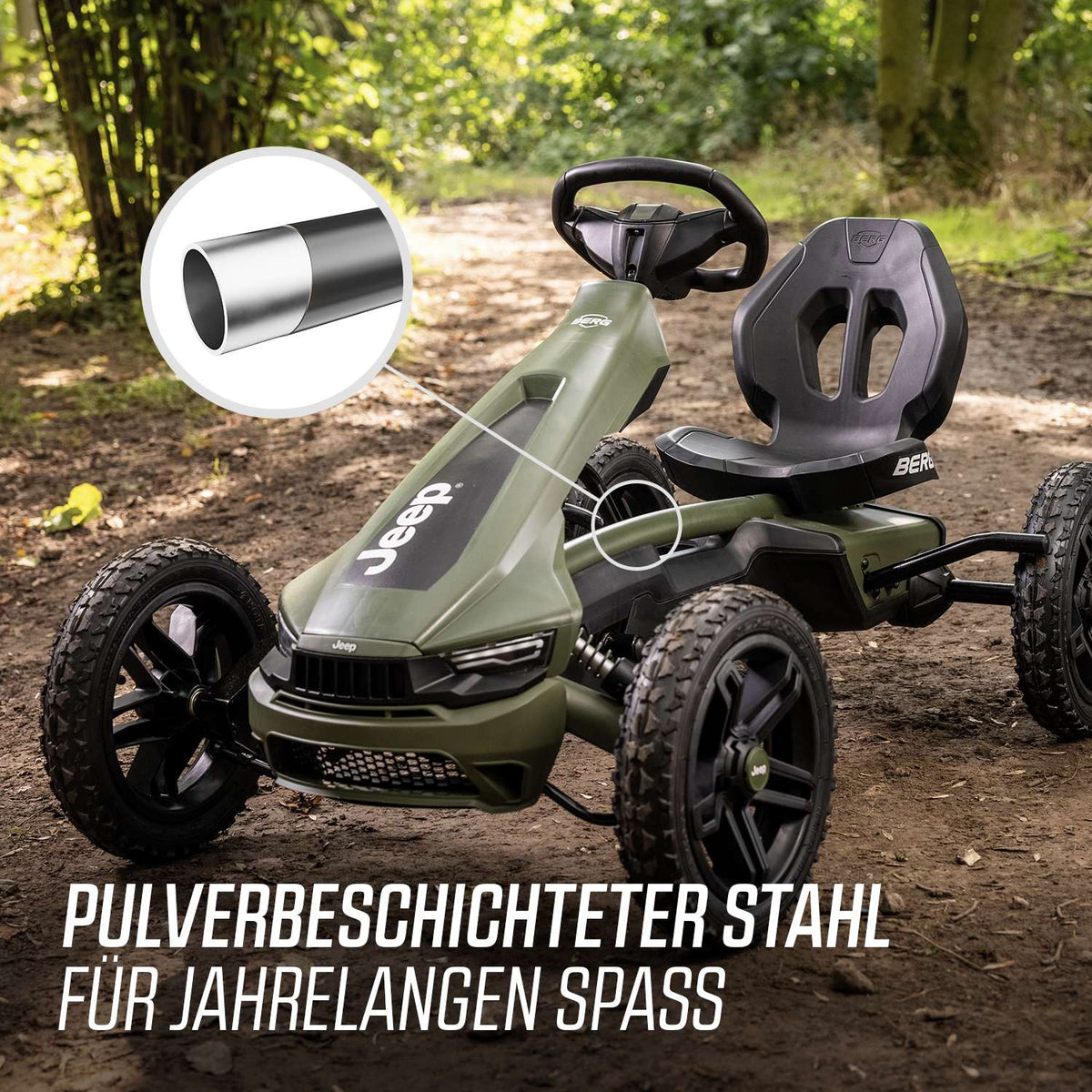 BERG Gokart Rally JEEP Cherokee TRAVEL Profi