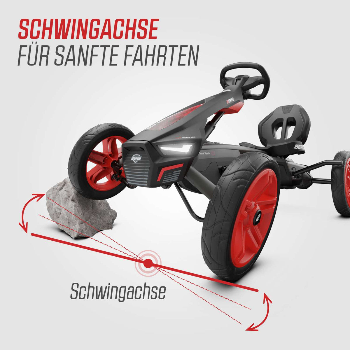 BERG Gokart Rally APX Rot 3-Gang 4TWO