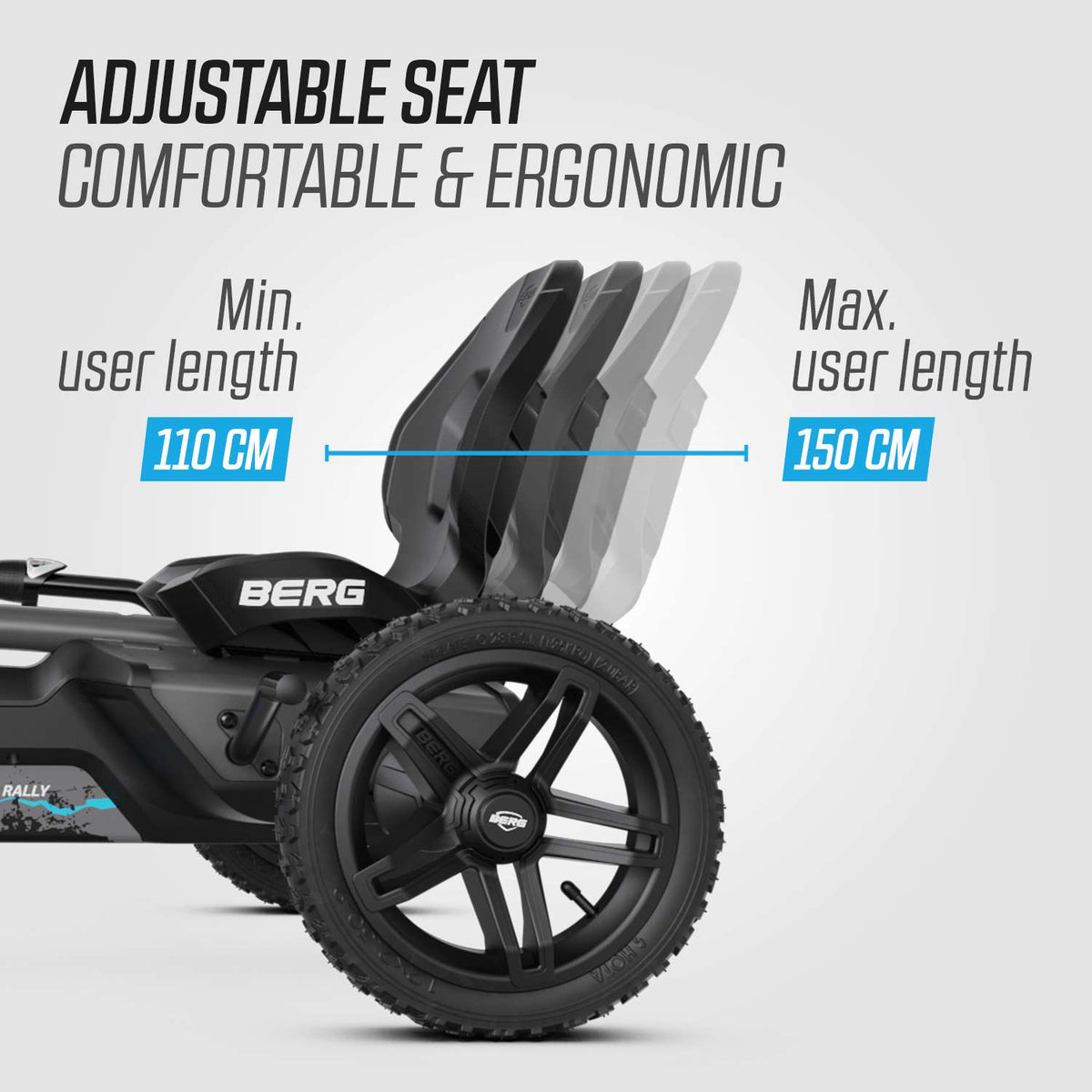 BERG Gokart Rally DRT BLACK 3-Gang TRAVEL