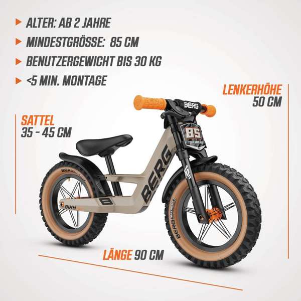 BERG Biky Trail SAND mit Handbremse