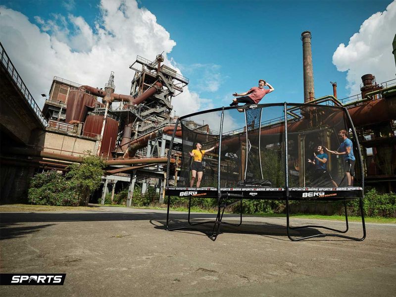 BERG Trampolin Pro Bouncer Ultim Regular mit Netz rechteckig/quadratisch