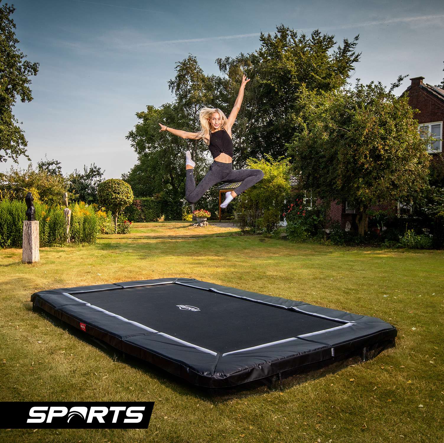 BERG Trampolin Favorit mit Netz rund