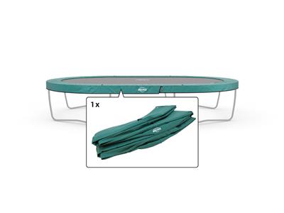 Trampolin Schutzrand Champion Grand oval auf Beinen