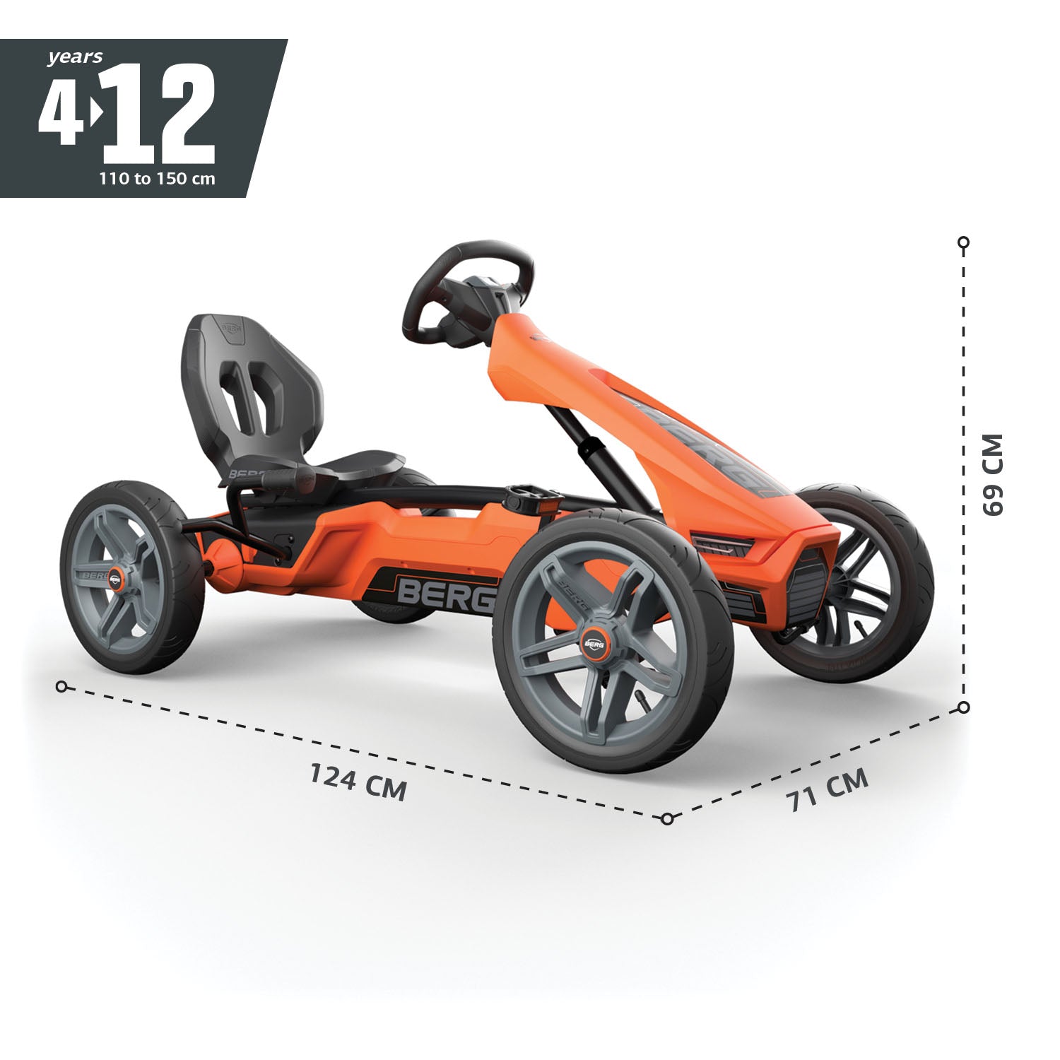 BERG Gokart Rally NRG Orange