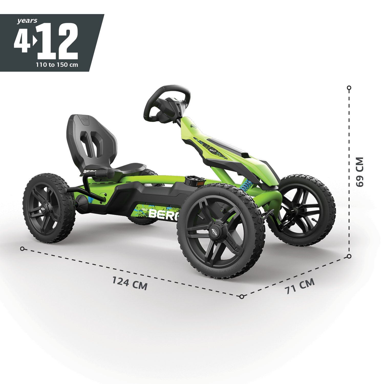 BERG Gokart Rally DRT Grün