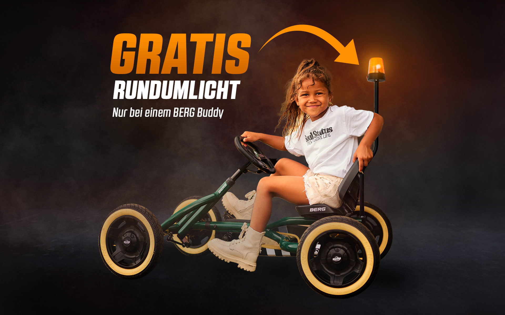 Gratis Rundumlicht (nur bei einem BERG Buddy)