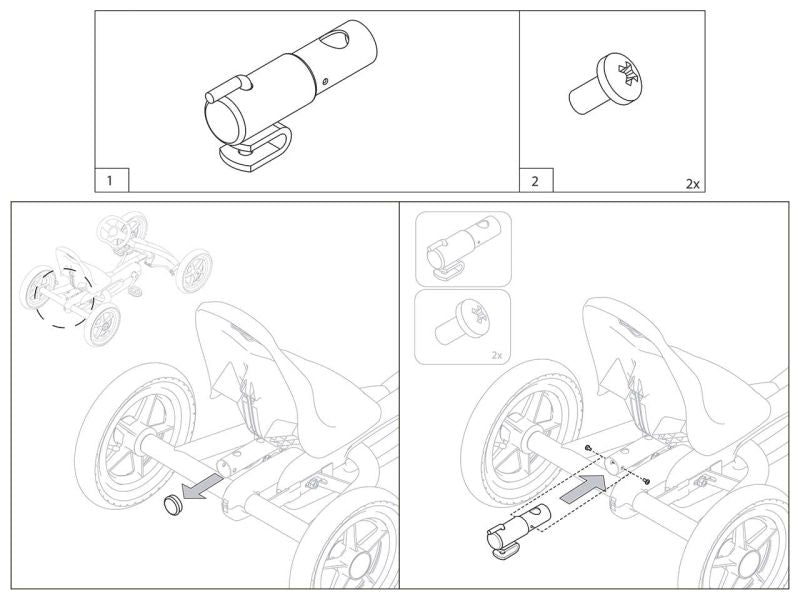 BERG Gokart Anhängerkupplung L/ Buddy