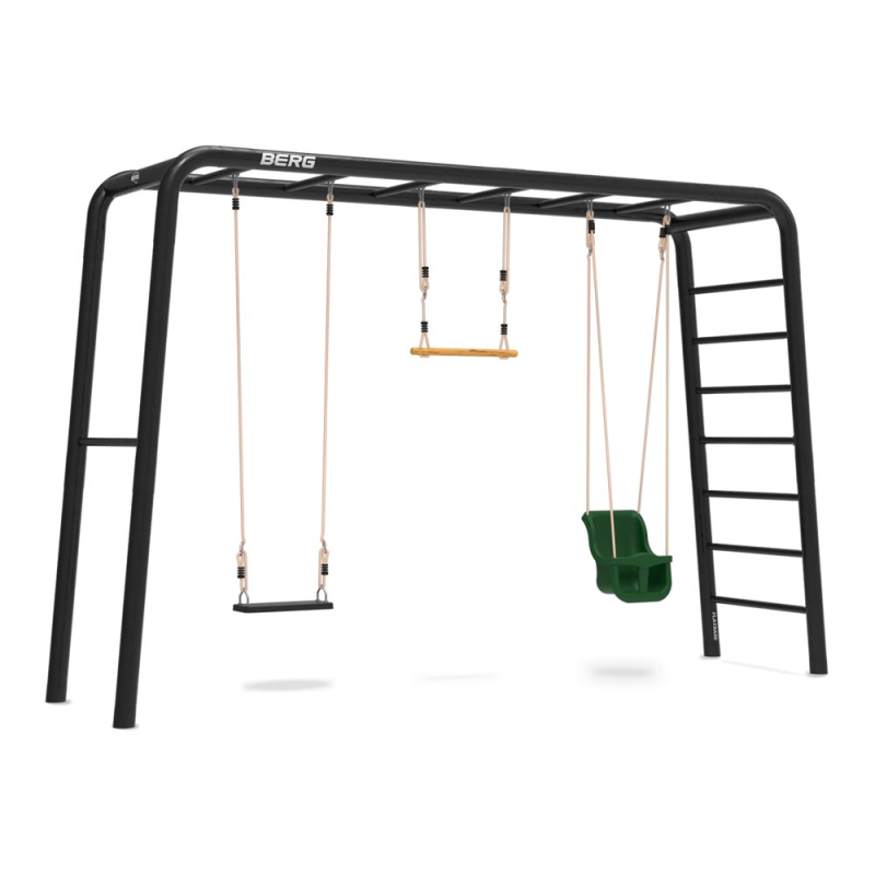 BERG PlayBase Large TL mit Babyschaukel, Gummischaukel und Trapez