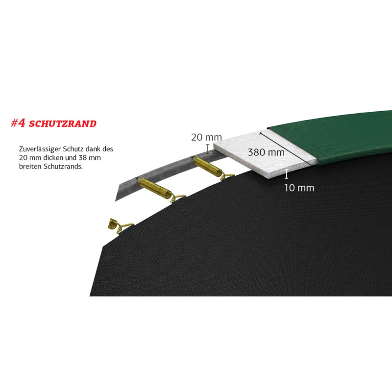 BERG Trampolin Favorit mit Netz rund