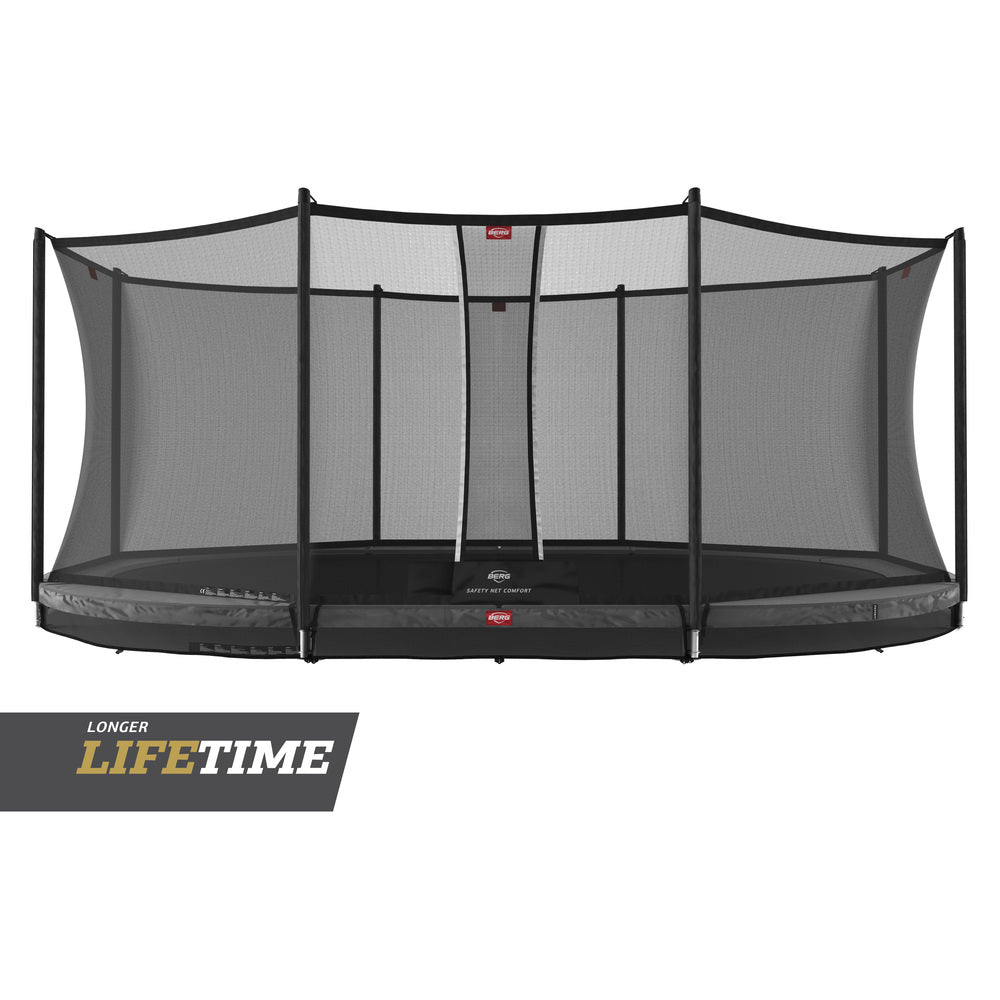 BERG Trampolin Favorit Grand  InGround mit Netz oval