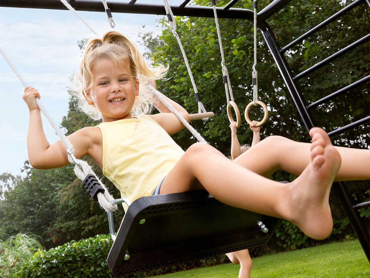 BERG PlayBase Large TL mit Babyschaukel, Schaukelsitz und Trapez